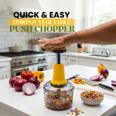 Quick & Easy Onion & Veg Push Chopper ( CHOP13)